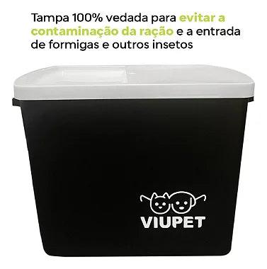 Porta Ração 15 kg Tampa Vedada Antiformiga Viu Pet - Viu Pet