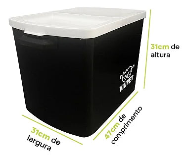 Porta Ração 15 kg Tampa Vedada Antiformiga Viu Pet - Viu Pet