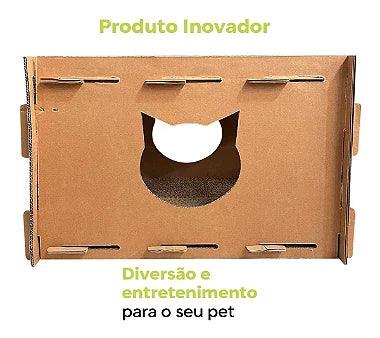 Arranhador Toca Para Gatos - Papelão Desmontável - Viu Pet