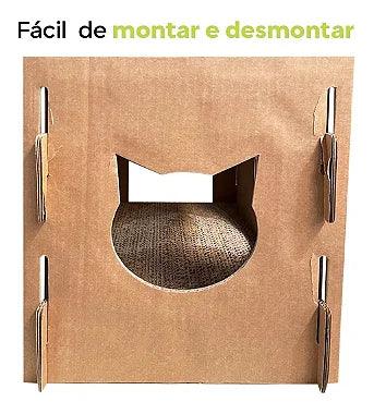 Arranhador Toca Para Gatos - Papelão Desmontável - Viu Pet