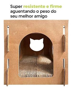 Arranhador Toca Para Gatos - Papelão Desmontável - Viu Pet