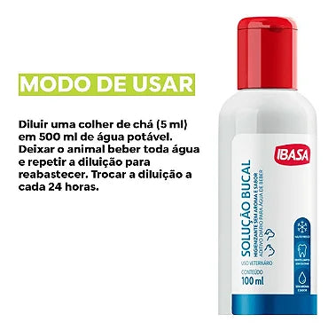 Solução Bucal Higienizante Ibasa para Cães e Gatos 100ml - Viu Pet