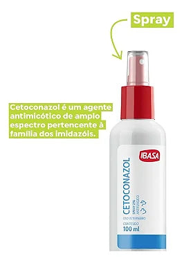 Spray Cetoconazol 2% Ibasa Para Cães e Gatos - 100 ml - Viu Pet