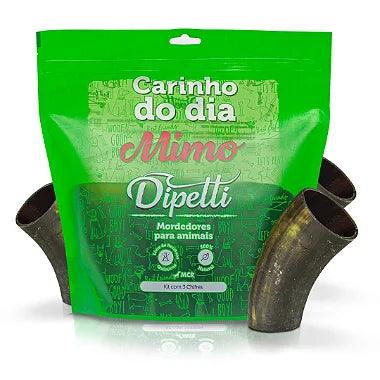 Mordedor Natural Para Cães 3 Chifres Bovinos Mimo - Dipetti - Viu Pet