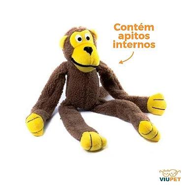 Brinquedo Macaco De Pelúcia Com Apitos - Viu Pet