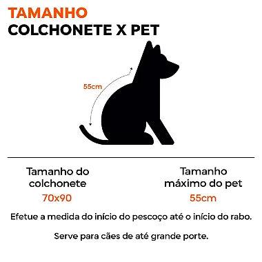 Colchonete Grande Preto 70x90 - Viu Pet