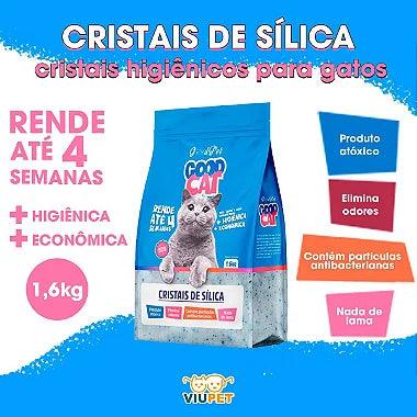 Areia Sílica Em Gel Cristal Grosso -  1,6kg Goodcat - Viu Pet