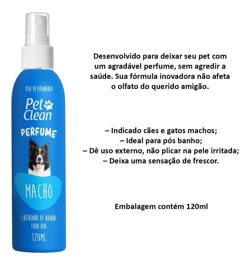 Perfume Para Cães e Gatos Pet Clean - 120ml