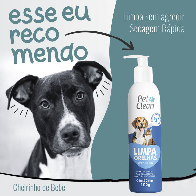 Limpa Orelhas Pet Clean - 100g