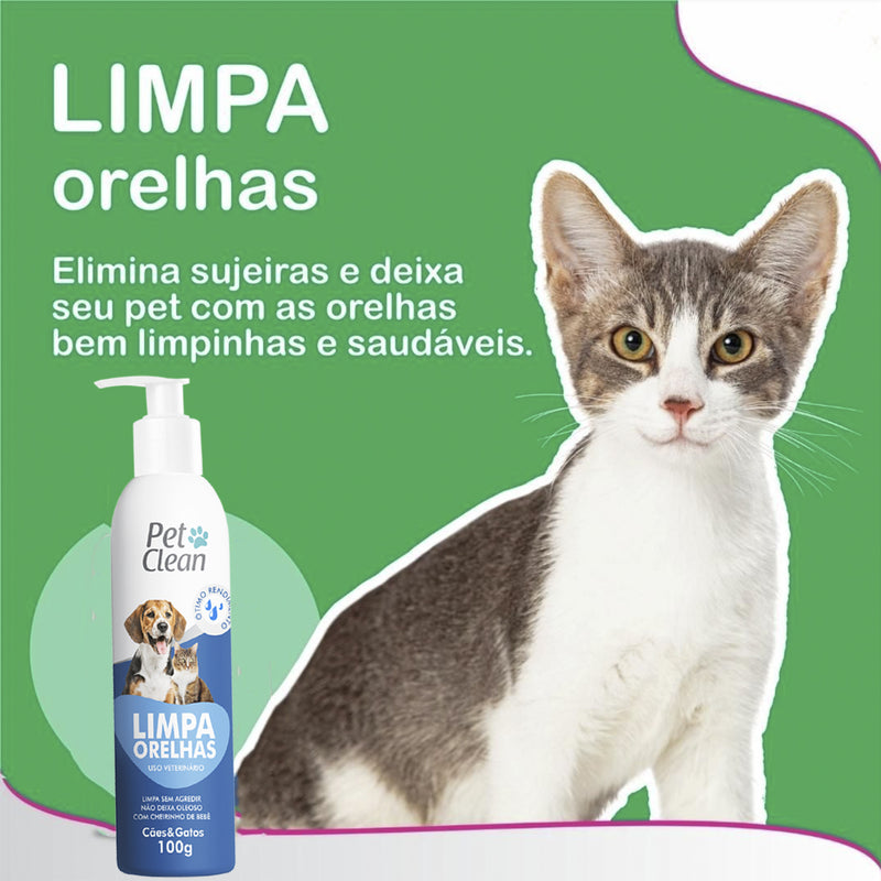 Limpa Orelhas Pet Clean - 100g