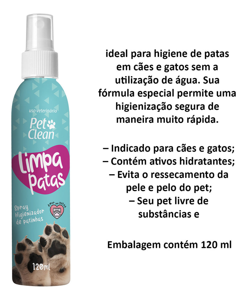 Limpa Patas Pet Clean - 120ml