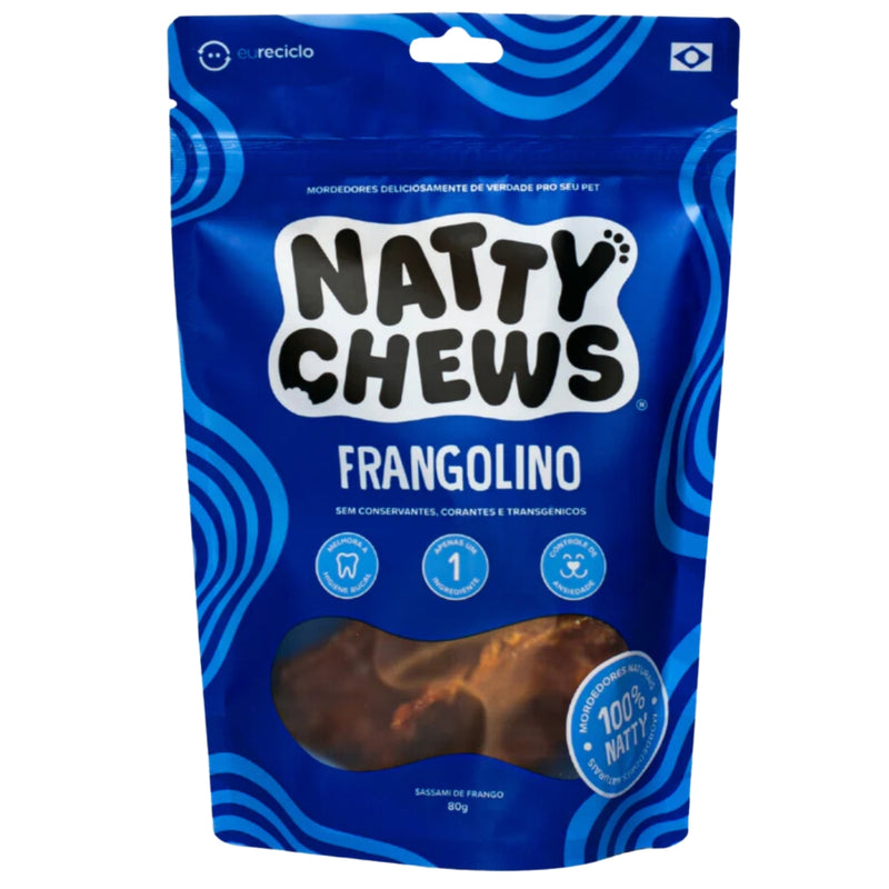 Petisco Para Cachorros Iscas De Frango 80g Natty Chews