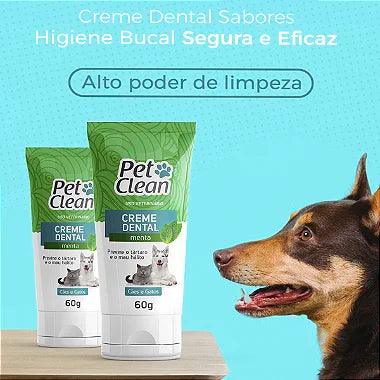 Creme Dental Pet Clean Para Cães e Gatos - 60g - Viu Pet