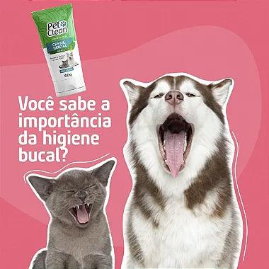 Creme Dental Pet Clean Para Cães e Gatos - 60g - Viu Pet