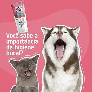 Creme Dental Pet Clean Para Cães e Gatos - 60g - Viu Pet