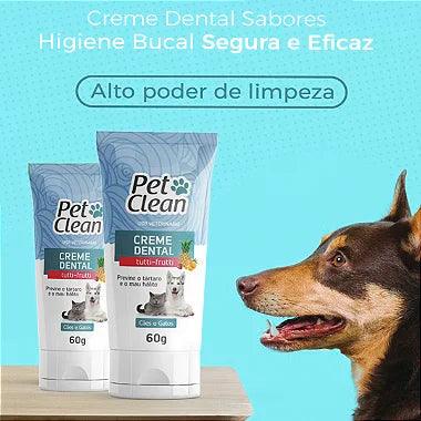 Creme Dental Pet Clean Para Cães e Gatos - 60g - Viu Pet