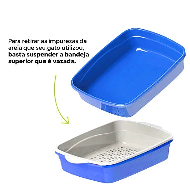 Bandeja Higiênica Furba Para Gatos Peneira - Viu Pet