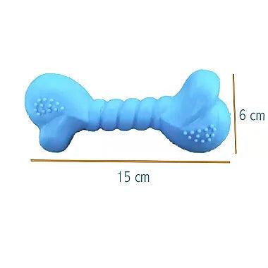 Brinquedo Osso De Borracha Maciça TR - Azul - Viu Pet