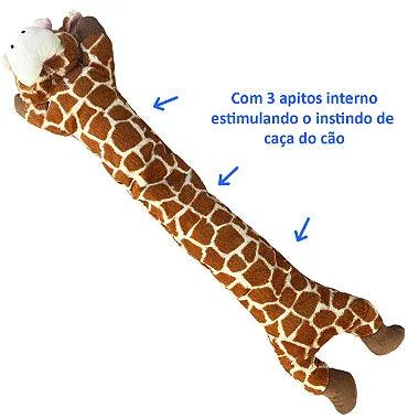 Brinquedo Girafa Pelúcia Com Apito - Viu Pet