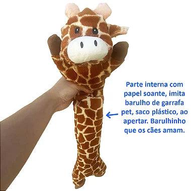 Brinquedo Girafa Pelúcia Com Apito - Viu Pet