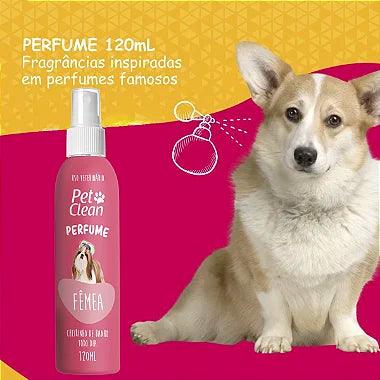 Perfume Para Cães e Gatos Pet Clean - Fêmea 120ml - Viu Pet