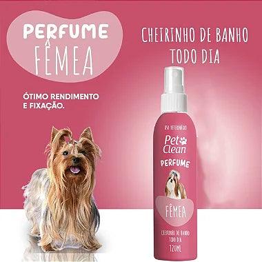 Perfume Para Cães e Gatos Pet Clean - Fêmea 120ml - Viu Pet