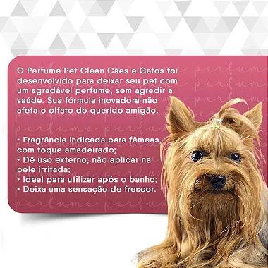 Perfume Para Cães e Gatos Pet Clean - Fêmea 120ml - Viu Pet