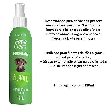 Perfume Para Cães e Gatos Pet Clean - Filhote 120ml - Viu Pet