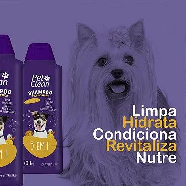 Shampoo Pet Clean 5 em 1 Cães e Gatos - 700ml - Viu Pet