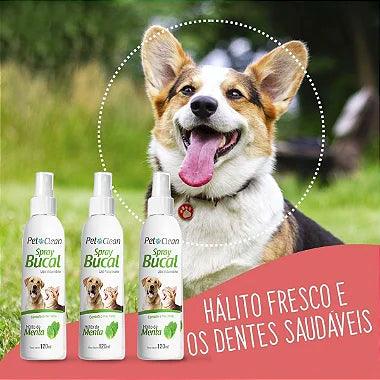 Spray Bucal Pet Hálito De Menta - Pet Clean - Viu Pet