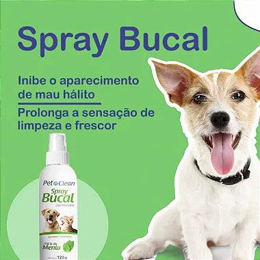 Spray Bucal Pet Hálito De Menta - Pet Clean - Viu Pet