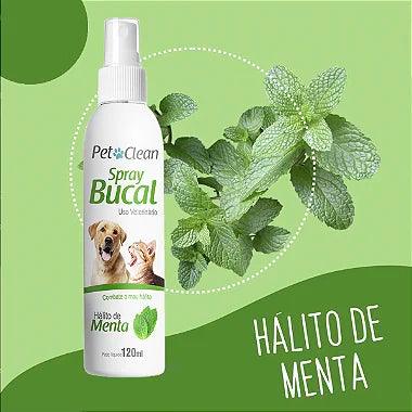 Spray Bucal Pet Hálito De Menta - Pet Clean - Viu Pet