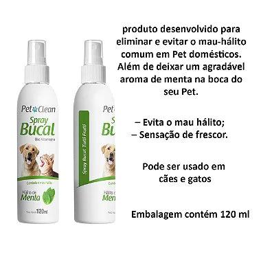 Spray Bucal Pet Hálito De Menta - Pet Clean - Viu Pet